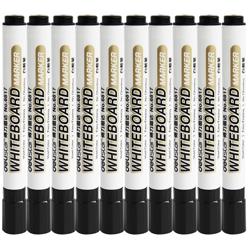 Deli Papelería 6817 pizarra pluma borrable pizarra pluma dibujo pluma rojo azul pizarra pluma tablero de escritura pluma al por mayor