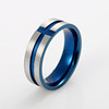 Bottle opener, geometric blue ring stainless steel, wholesale