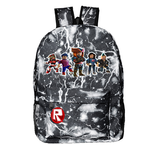 Cross-border Amazon Roblox backpack new game accessories double shoulder bag student starry sky double shoulder bag lightning bag