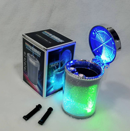 Creative Car Cigarette Ashtray LED Cigarette Ashtray Creative Car Ashtray LED Plastic Cigarette Ashtray Multicolor