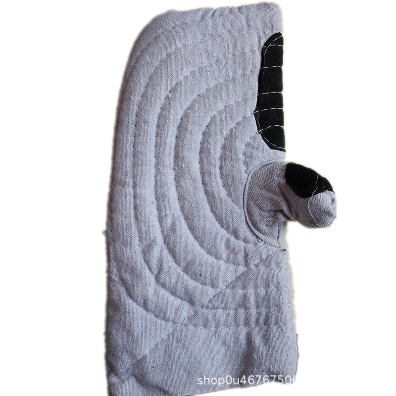 厂家直销钢厂劳保加厚耐热耐磨抗高温手闷子棉巴掌手套批发28厘米