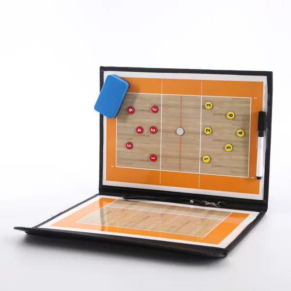 Portable Volleyball Tactical Board Coach Command Board Competition Training Equipment Magnetic Erasable Writable Folding