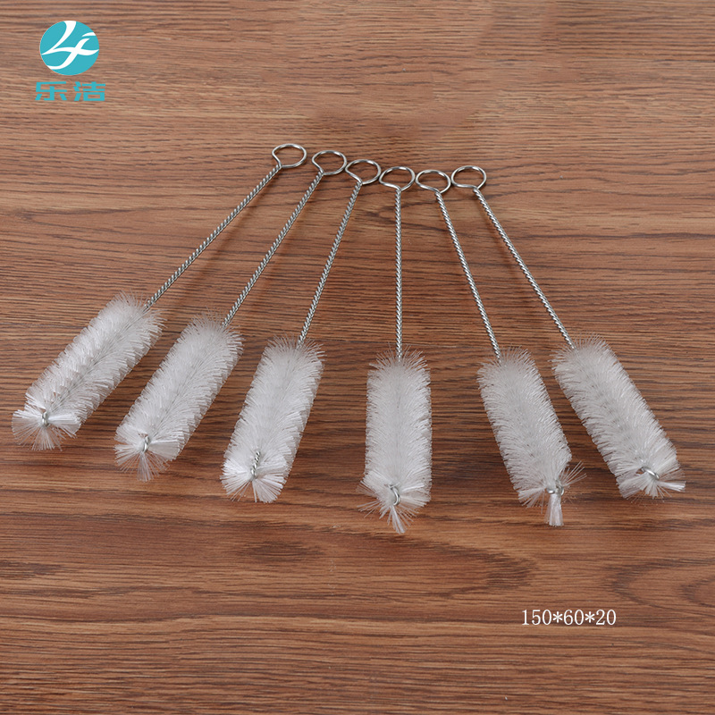 迷你尼龙清洁刷 日常家居壶嘴毛刷 厂家批发304不锈钢烟斗刷清洗