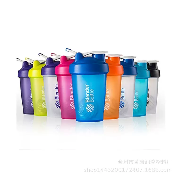 厂家直供400ml创意提手蛋白粉摇摇杯 健身运动塑料水杯果茶杯