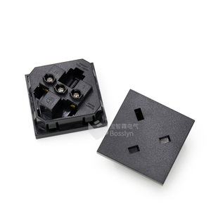BS1363 British concealed cabinet socket supply British standard 50*50mm snap-in socket