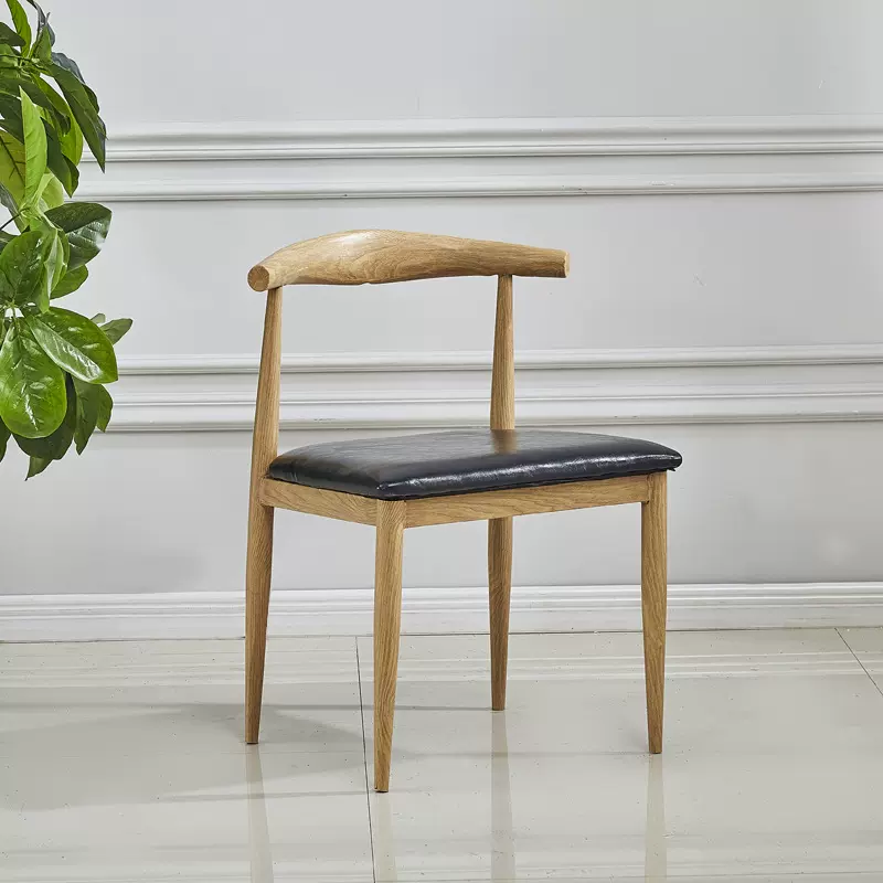 北欧牛角椅 创意餐桌奶茶咖啡小吃铺桌椅 复古椅子桌椅家具厂批发