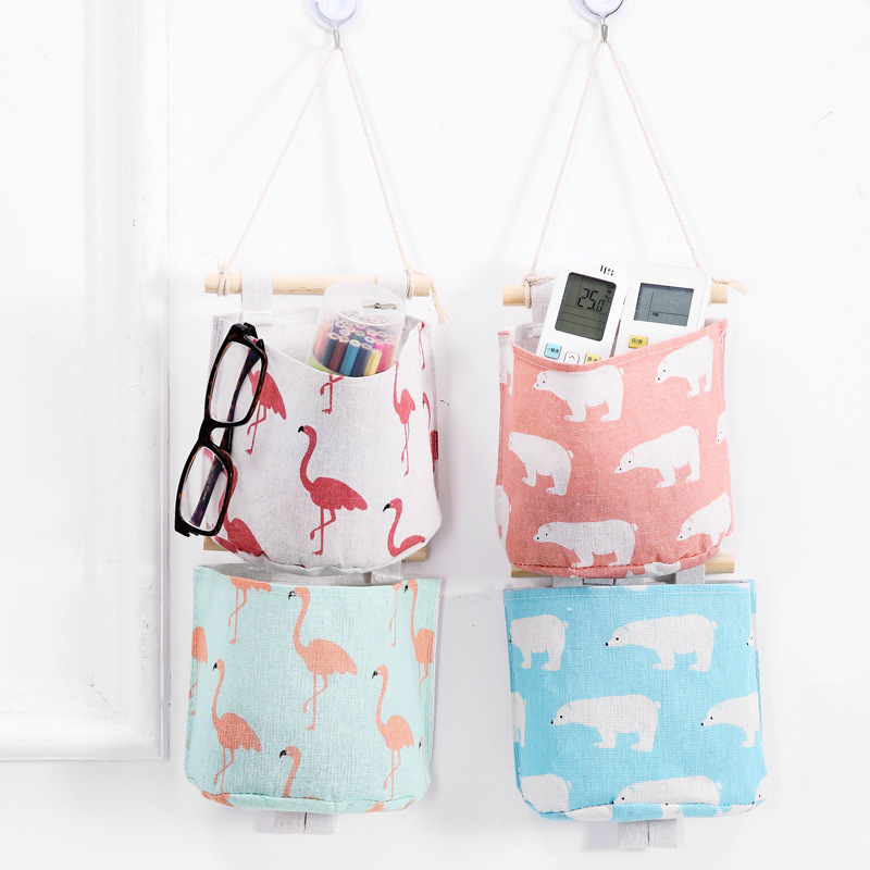 Bolsa colgante decorativa para pared o puerta – Estilo juvenil con diseño de dibujos animados