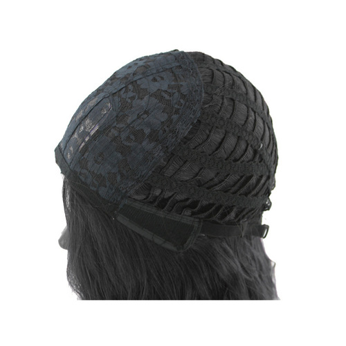 European and American cross-border highlights, medium-parted long curly hair, COS gray gradient, anime wig for women, new chemical fiber full headgear