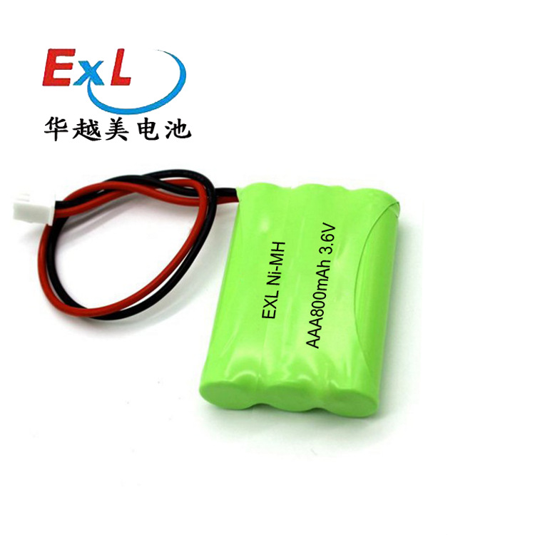 7号镍氢电池 3.6V镍氢电池组AAA800mah 3节串联电池 厂家直供批发