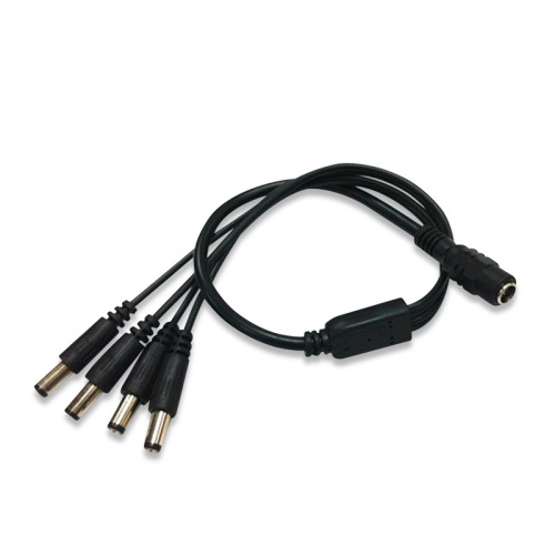 DC one to four monitoring power cord 12V1 drags 4 DC lines 5.5*2.1 monitoring branch line 1 female divided into 4 male