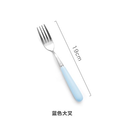 Vajilla occidental hogar cerámica cuchillo de acero inoxidable, tenedor y cuchara cuchillo de carne vajilla traje creativo occidental fruta tenedor y cuchara