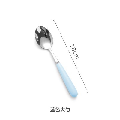 Vajilla occidental hogar cerámica cuchillo de acero inoxidable, tenedor y cuchara cuchillo de carne vajilla traje creativo occidental fruta tenedor y cuchara