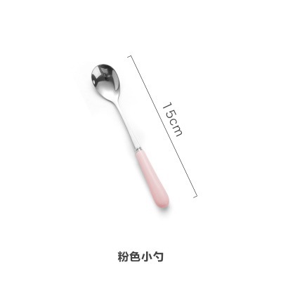 Vajilla occidental hogar cerámica cuchillo de acero inoxidable, tenedor y cuchara cuchillo de carne vajilla traje creativo occidental fruta tenedor y cuchara