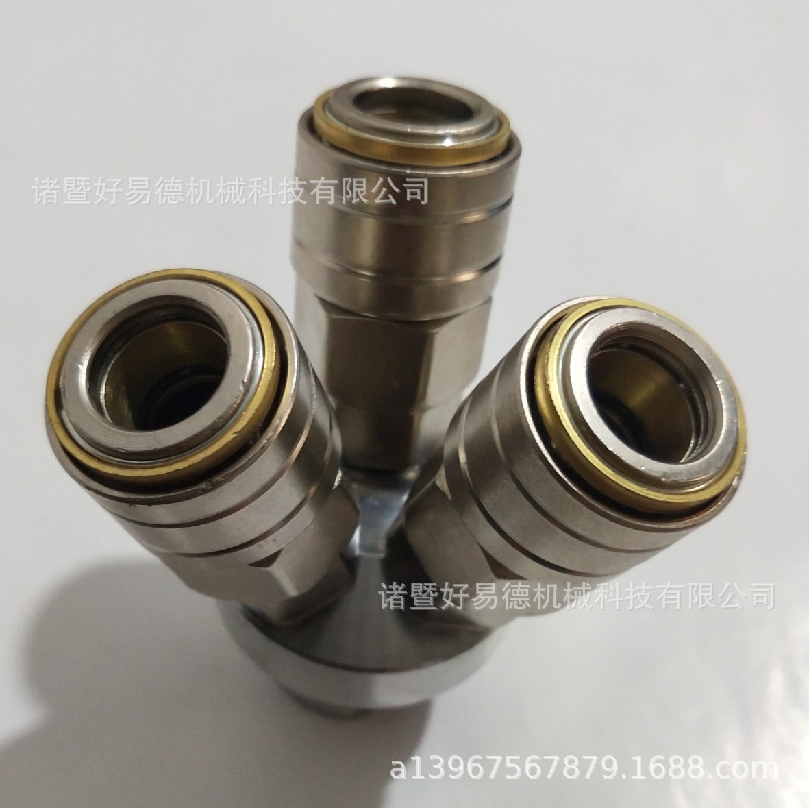 供应钢制日式自锁接头 圆二通 二叉 圆三通 三叉 OSMV单手插