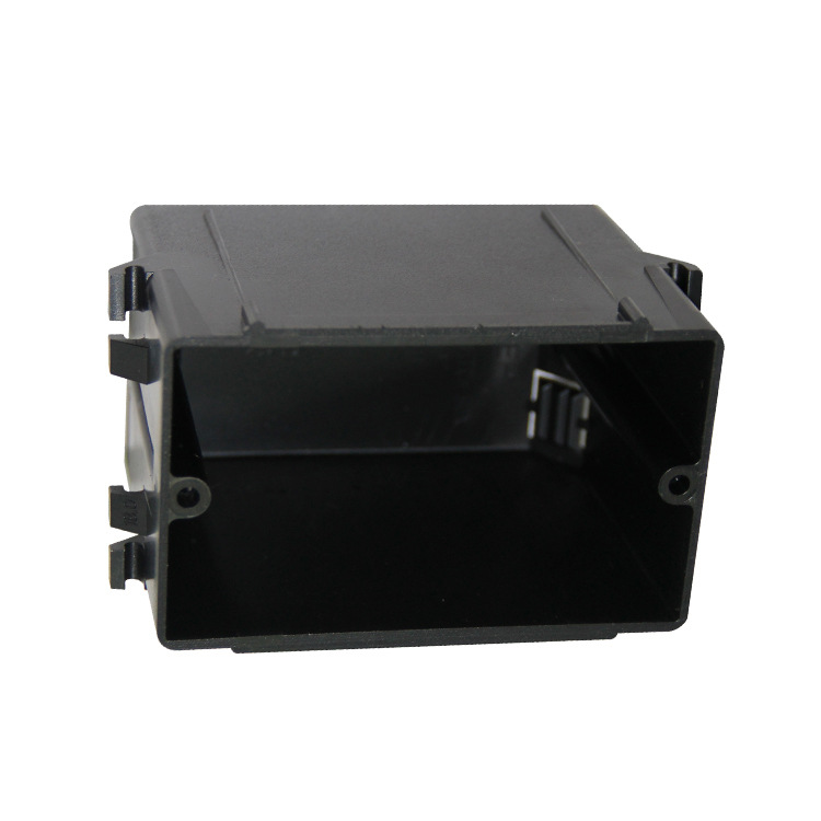 美式明装底盒 美标加拿大美式双联插座标配黑色蓝色底盒