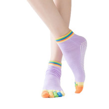 瑜伽袜子防滑女五指袜瑜珈袜春秋季薄瑜伽用品运动健身地板袜子