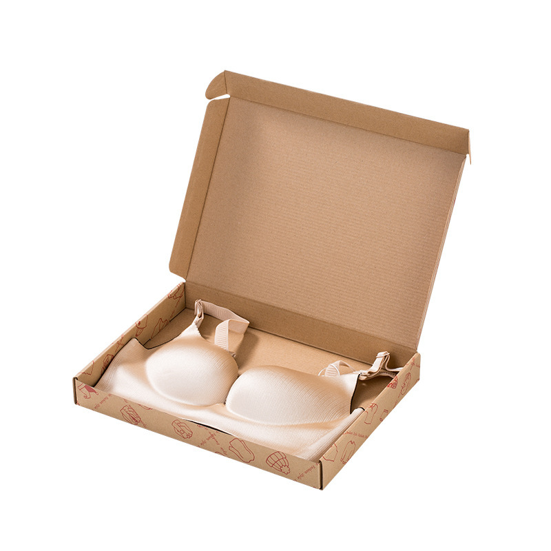 Caja de avión de sujetador corrugado extra duro de tres capas caja de embalaje expreso de piel de vaca amarilla caja de embalaje de comercio electrónico caja de cartón al por mayor
