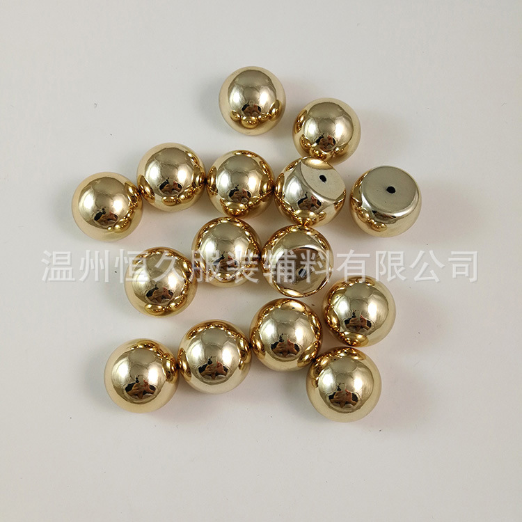 温州工厂塑料铆钉 ABS金属电镀服饰鞋包球形配件铆钉