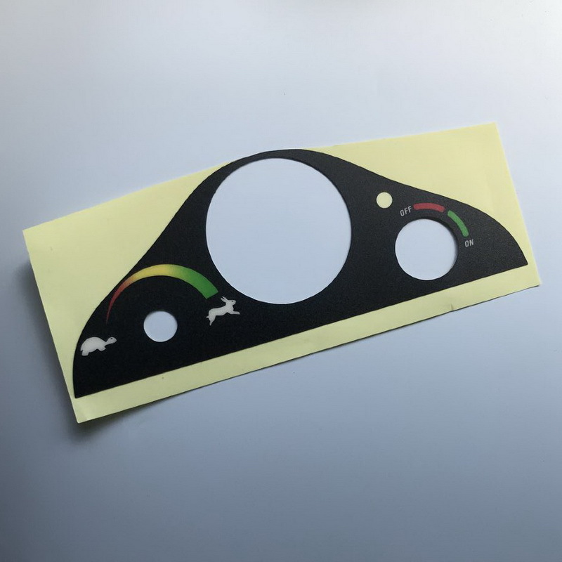 供应彩色渐变丝印面贴粘胶标牌