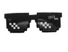 Mosaic pixel coding funny sunglasses two -dimensional cool birthday gift stage jumpy performance sunglasses