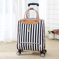 Travel suitcase pull-along suitcase with 360-degree swivel wheels, women's hand-held carry-on lightweight travel bag, travel bag