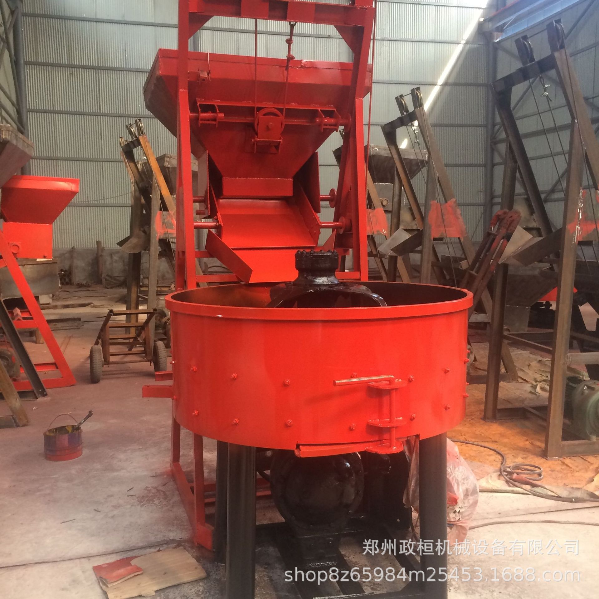 供应 自动提升上料平口搅拌机 jw500型立式搅拌机 多功能搅拌机