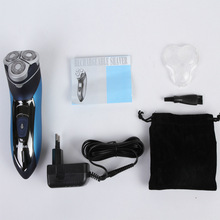 KM-7390 电动剃须刀全身水洗浮动旋转三刀头鬓角修剪刮胡刀