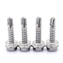 Drill tail screw 410 stainless steel hexagonal color steel tile self-tapping self-drilling swallowtail screw 4.2M 5.5M 4.8M 6.3
