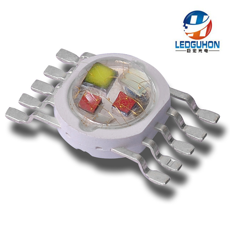 ����5/15W�ʹ�10�ŷ�����led���������̨�����ܵ���RGBWY��Դ