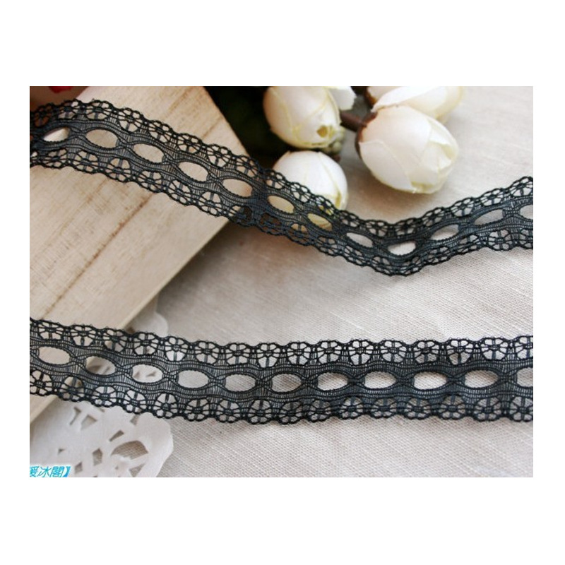 1.5CM蕾丝花边 多色 服饰辅料 DIY蝴蝶结材料配件diy锻带穿孔