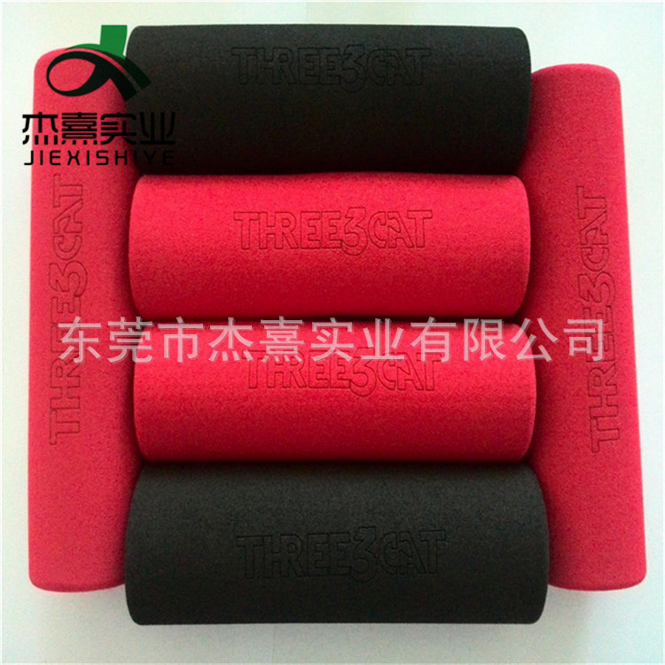 双色橡胶发泡泡棉手柄套 运动器材手把套 磨砂NBR橡塑海绵管套