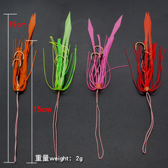 Handcrafted Straight-Tail Streamer Hooks with Silicone Wire and Lead Head Accessories—Ideal for Lure Fishing, Plus Wholesale Iseki Gold Hooks