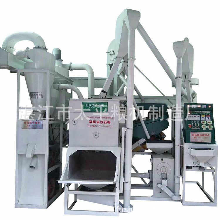 厂家全自动碾米机 广西南宁客户现场使用案例大型生 产线