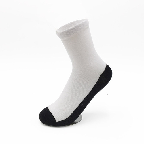 Spring student socks for middle-aged and older children, primary school children, white socks, breathable sports socks, adult wholesale combed cotton socks