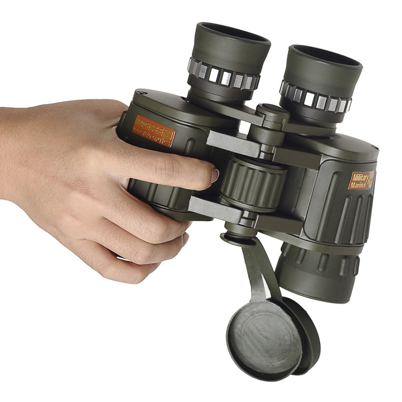 供应双筒军绿8x42大目镜微光夜视双筒望远镜 超远超清晰超实惠