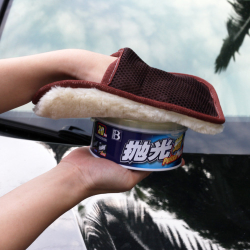 Direct selling car washing wool gloves wool velvet waxing thickened double-sided gloves car cleaning tools cleaning supplies
