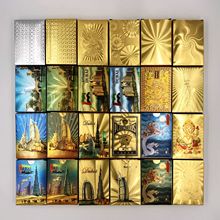 24K黄金色金箔扑克牌款防水广告塑料厂家直销迪拜外贸扑克牌