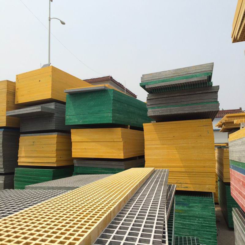 现货供应纯树脂格栅 黄色38孔4s店专用玻璃钢 小孔玻璃钢格栅