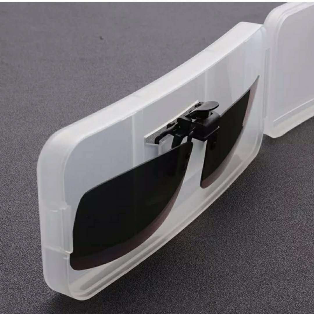 メーカー メガネケース 近視クリップボックス 偏光クリップボックス プラスチックつや消しボックス メガネケース収納