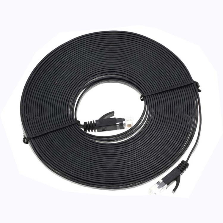 厂家现货 六芯26awg无氧铜扁平电话线 6芯RJ12连接线5米