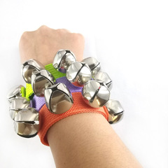 Children's Wrist Bell, 4-Bell Foot Bell, Shaker Bell – Orff Instrument for Kindergarten Performances, Dance Activities, and Early Childhood Education Hand-Shake Bells