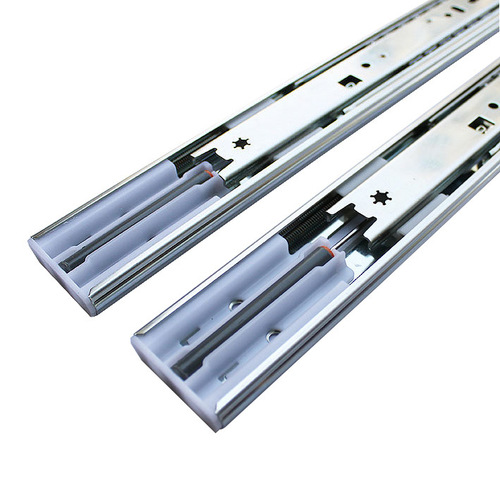 DONGTAI three-section steel ball slide rail damping guide rail track slide rail drawer guide rail full pull buffer slide track hot sale