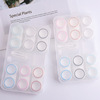 6 pair of contact lenses display box beautiful pupil partner box with leather ring jd592 glasses care box