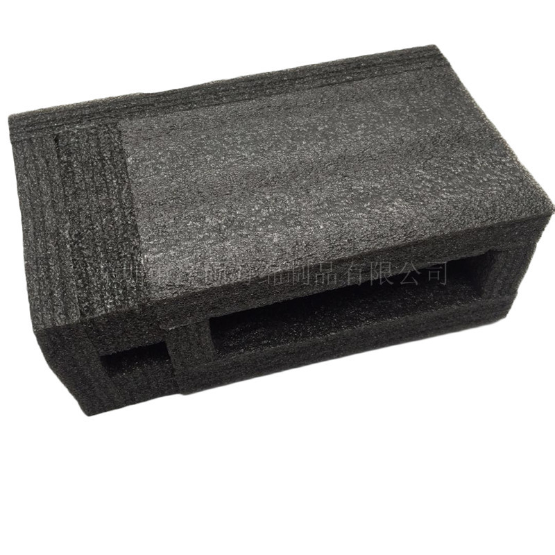 EPE珍珠棉五金工具泡棉减震防护复合绒布内托静电红色海绵盒子