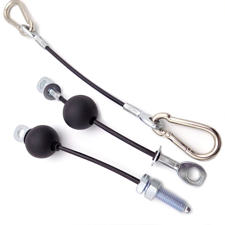 Fábrica de alambre de acero de Dongfeng, PVC, alambre de acero recubierto de pegamento, terminal de aluminio, prensado, ensamblaje de alambre de acero