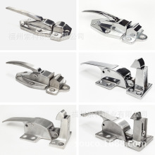 不锈钢烤箱拉手平面可调节搭扣把手锌合金锁烘烤箱轻奢风橱柜