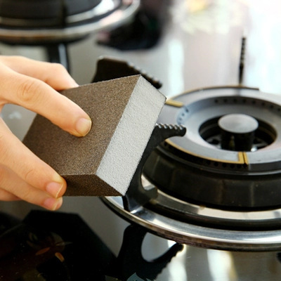 Kitchen emery sponge to remove scale, clean frosted sponge pot brush, multi-purpose magic eraser to remove rust and decontaminate the bottom of the pot