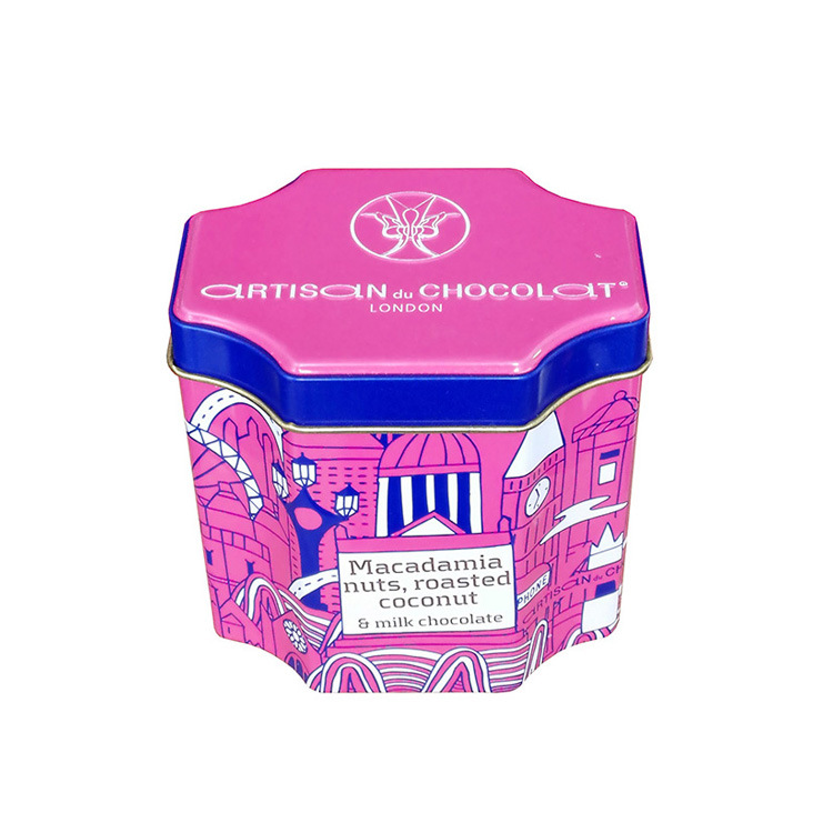 马口铁金属八角茶叶包装罐 异形茶叶铁罐 马口铁异形礼品包装罐