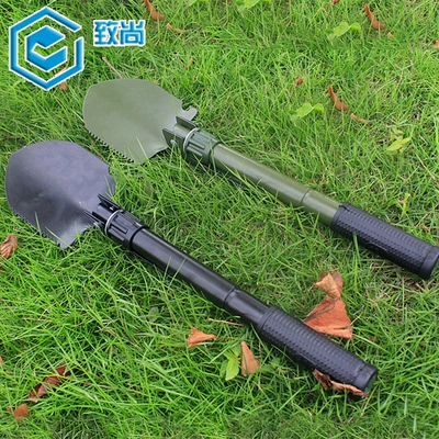 Multifunctional engineering shovel folding camping shovel soldier shovel small size car outdoor supplies snow shovel (Kempinq və səyahət)
