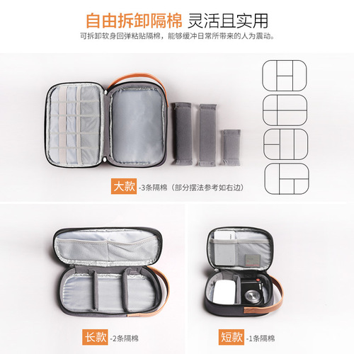 Power data cable storage bag, digital mobile hard drive protective cover, charger, USB flash drive accessories storage bag, headphone box